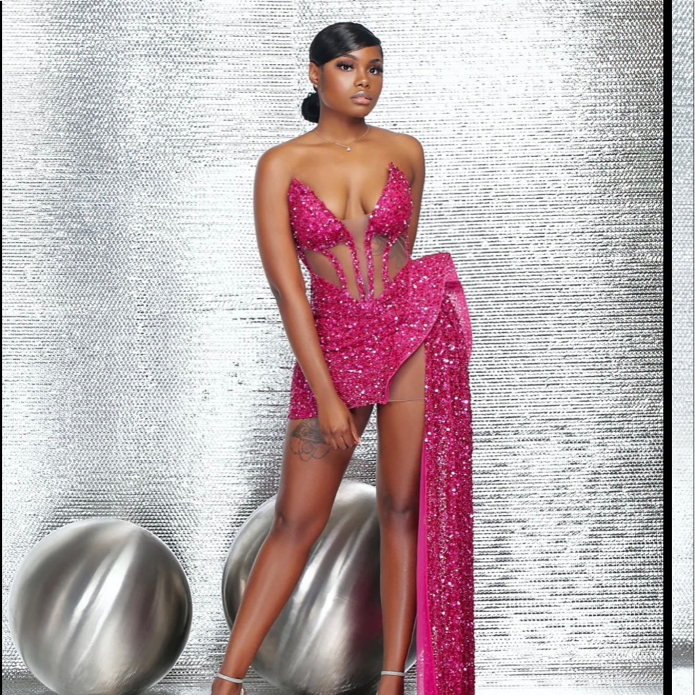 Sequin Beaded Corset Deess